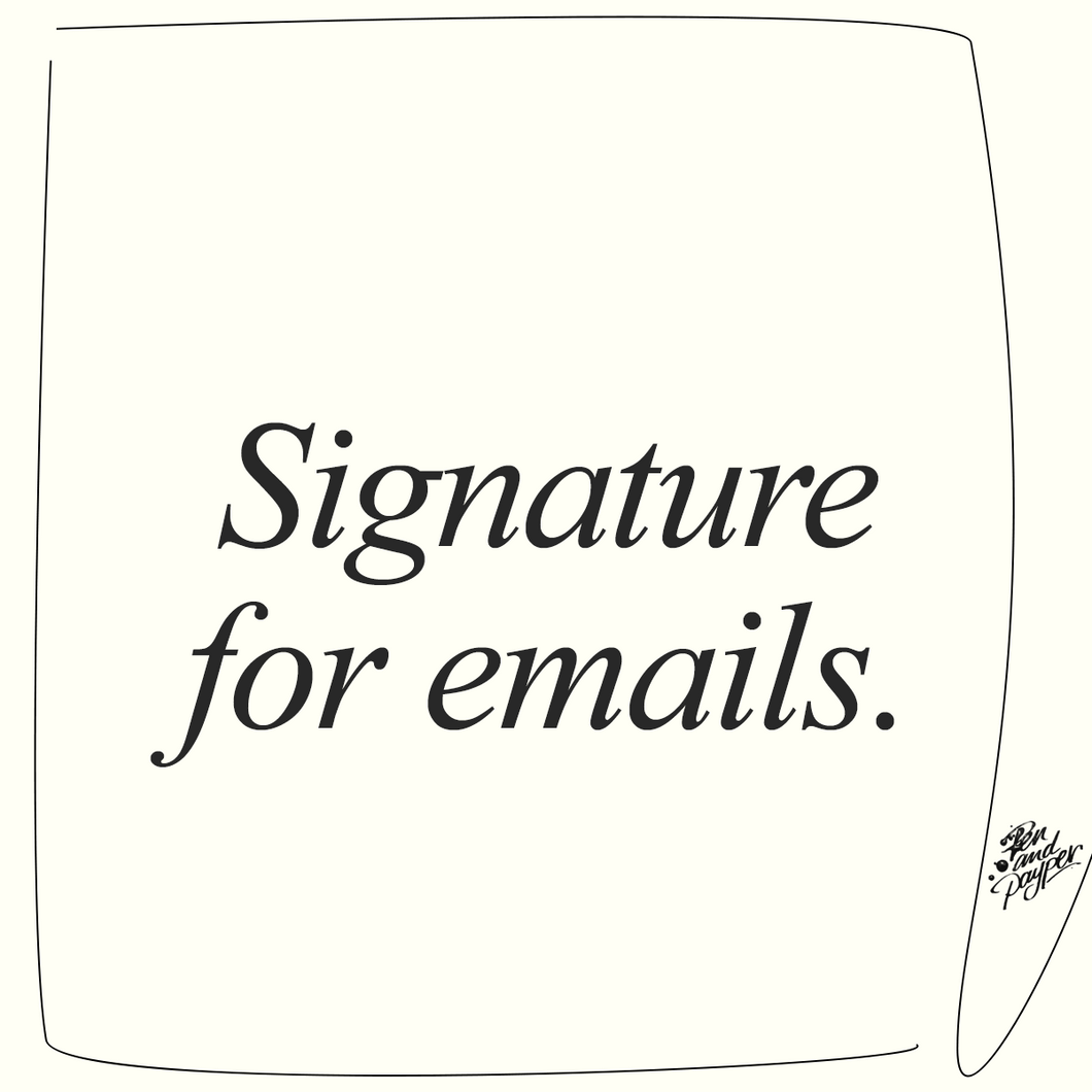 Transparent Signature